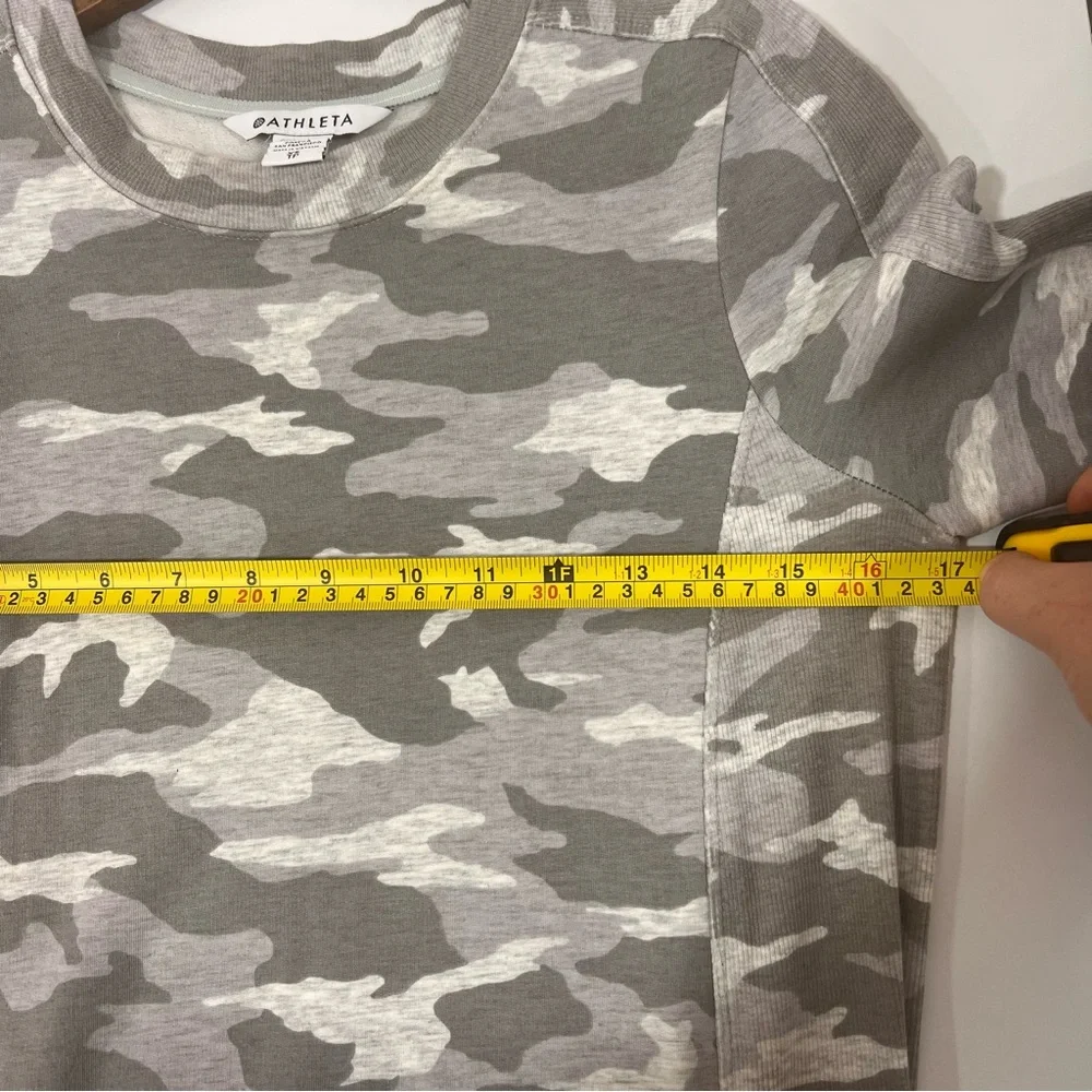 Athleta Balance Camo Luxe Sweatshirt Dress Athleisure Travel Long Sleeve, XS - Picture 11 of 11